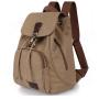 HR083 New Retro Trendy Girls' Outdoor Canvas Backpack Leisure Shoulder Crossbody Bag Fashion Buckle School Student Backpack