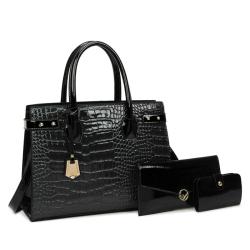 New Style Tote Bag Retro Shoulder Messenger Bag Crocodile Pattern Pures And Handbags For Women