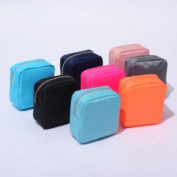 Keymay Stock USA Free Shipping 10 Color S M L Xl Waterproof Nylon Pouch  Black Make Up Bag Large Capacity Travel Cosmetic Bag