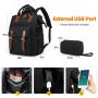 LOVEVOOK Multifunctional Smart Backpack Travel Lightweight Ladies College Bookbag Business Laptop Backpack With USB Port Women