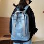 HR618 Unisex Laptop Backpack Fashion Trendy PU Leather Business Custom College School Bag Cool Boy Leisure Travel Backpack