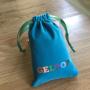 Custom Logo Printed Velvet Jewelry Bag Soft Velvet Gift Jewelry Pouch