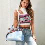 ladysky fashion ladies handbag quality designer bag for women large capacity female hand bag ladies jeans tote bag factory 33 cm