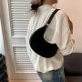 Solid color ladies hand bag 2024 trend Korean style summer new stone pattern armpit bag leisure shoulder bag for women handbag