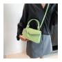 ZR800 Woman PU Bag Daily Life Girl Solid Color Small Square Single Bag Girl Magnetic Button  Leisure Underarm Versatile Bag