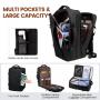 Waterproof 15.6 17 18 inch Men Women Laptop Backpacks Bags with 3 Packing Cubes Large Capacity 40L 50L Travel Backpacks Carry on