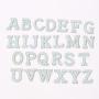 Stock Pink Self Adhesive A-Z Rhinestone English Letter Alphabet Sew Iron On Badge 3D Handmade Bags Applique Pearl Patch