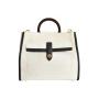 Fashion Woman Canvas Designer Handbags Color Matching Casual Tote Bag Functional Shopper Bag