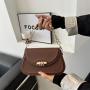 New Ladies Retro Small Women's Bag Female Chain Armpit Bag 2024 New Korean Solid Color Crossbody Shoulder Bag