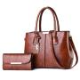 2022 New wholesale luxury women Large Capacity bags set leather brand women quilted leather fashion purse and handbags for women