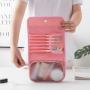 Travel Folding Hanging Personal Toiletry Cosmetic Organizer Bag Portable PVC Waterproof Wash Toilet Bag Women
