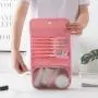 Travel Folding Hanging Personal Toiletry Cosmetic Organizer Bag Portable PVC Waterproof Wash Toilet Bag Women
