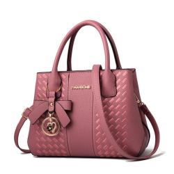 ZR195 New PU Boston Women's Bag European and American Elegant Female Handheld One Shoulder Crossbody Bag Girl Handbag