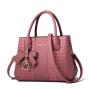 ZR195 New PU Boston Women's Bag European and American Elegant Female Handheld One Shoulder Crossbody Bag Girl Handbag