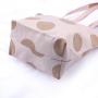 Custom Logo Printed Cotton Tote Bag Personalized Initial Canvas Beach Travel Handle Gift Shipping Bag for Women
