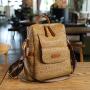Large Capacity Soft Leather Style Retro Backpack 2023 New Trend Korean Version Fashionable And Minimalist Backpack Travel Bag