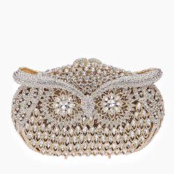 Fashion creative design woman wedding party luxury hand rhinestone crystal bags mini ladies evening bags