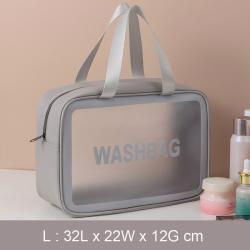 Fashion Custom Printed PU Lady Organizer Toiletry Bag Durable Waterproof Clear Travel Makeup Cosmetic Bag 3pcs Set