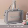 Fashion Custom Printed PU Lady Organizer Toiletry Bag Durable Waterproof Clear Travel Makeup Cosmetic Bag 3pcs Set