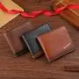 Men's Short Multi-Card Business Wallet Bag Waterproof Horizontal Design with Open Closure Cross-Border Fashionable Accessory