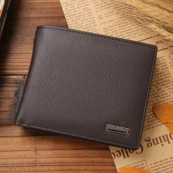 OEM178 Short Genuine Leather Men Wallets Fashion Coin Pocket Card Holder Men Purse Simple Quality Male Wallets