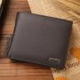 OEM178 Short Genuine Leather Men Wallets Fashion Coin Pocket Card Holder Men Purse Simple Quality Male Wallets