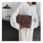 HR522 Women Carrying Tote Bag New Fashion PU Chain Large Messenger Bag Rhombic Pattern Solid Color Crossbody Shoulder Bag
