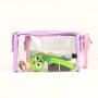 Candy Colors Makeup Cosmetic Waterproof Zipper Pouch Glasses Lipstick Holder PVC Travel Toiletry Bag Clear Makeup Bag
