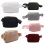 Keymay Stock New Multi Colors Everywhere Belt Bag with Card Holder Wallet for Women Crossbody Sherpa Travel Waist Bag Fanny Pack