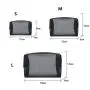 Gelory Portable Foldable Zipper Black Mesh Makeup Pouch Bag Travel Cosmetic Organizer Case Bag