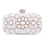 Custom Shiny Pearl Bride Bag Luxury Crystal Women's Evening Bags Shoulder Mobile Phone Bag