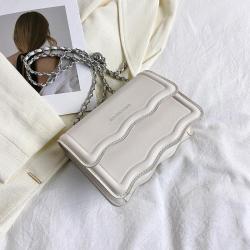Retro Women's Bag,  New Style Bag, Solid Color Simple Fashion Casual Small Bag, Chain Shoulder Crossbody Small Square Bag