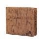 Eco Friendly Gift RFID Blocking Cork Wallet, Slim Bifold Vegan Credit Card Holder Coin Purse Wallet For Men