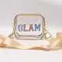 Keymay RTS Stock Custom logo 9 Color Clear Transparent PVC Messenger Bag Crossbody Shoulder Bag Shoulder Bag Women Clear Purses