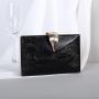 Ladies evening bag diagonal cross banquet hand held leaf chain small square bag sac tendance 2024