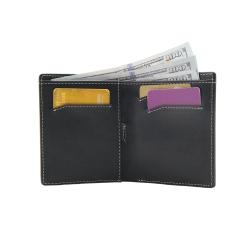 Bifold Men Genuine Purse RFID Blocking Wallet for Slim Wallet Men Leather Wallets