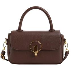 ZR683 Women's Bags Fashion PU Leather Girl Retro Small Square Bag Simple Button Shoulder Lady Crossbody Phone Bag Female Party