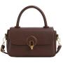 ZR683 Women's Bags Fashion PU Leather Girl Retro Small Square Bag Simple Button Shoulder Lady Crossbody Phone Bag Female Party