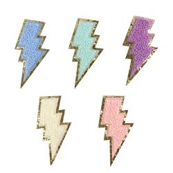 Keymay Bag Wholesale Mix Color Chenille Letter Love Heart Lightning Patch Decorative Repair Patches DIY Cosmetic Bag