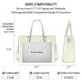 Laptop Bag for Women Waterproof Lightweight Leather 15.6 Inch Computer Tote Bag Business Office Briefcase Large Capacity Handbag