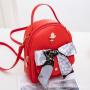 Bags for women ladies backpack 2024 factory wholesale small backpack fashion pu leather silk scarf shoulder bag