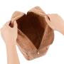 Winter Sherpa Make Up Bag Plush Zipper Make Up Pouches Women Travel Toiletry Makeup Bag Teddy Cosmetic Organizer Furry Teddy Bag