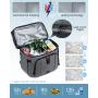 Sucipi Leak-Proof Insulated Cooler Backpack with 4 Ice Packs & Double Deck Cooler Bag Work Camping Hiking Lunch Backpack for men
