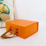 M size Daily Use Fashion High Standard 0.78 kg Orange Bags Packaging Box For Shopping  gift box 39*16*29 CM