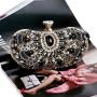 Women Hand Bags Crossbody Designer Luxury Purses Elegant Dinner Bag Wholesale Black Beaded Rhinestone Clutch Evening Bags