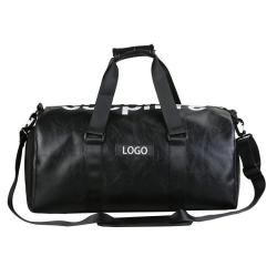 Custom Stylish and Spacious Large Capacity Carry On PU Leather Tote Overnight Duffel Bag for Travel