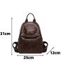 2023 New Women's Backpack Korean Soft Leather Versatile Fashion Retro Casual Large Capacity Travel Backpack