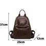 2023 New Women's Backpack Korean Soft Leather Versatile Fashion Retro Casual Large Capacity Travel Backpack