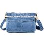 2024 Custom Fashion Women Denim Shoulder Bags Purses With Jean Pants Design