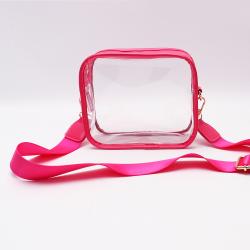 Keymay 2022 New Designer PVC Bag Bridesmaid Gift Transparent Bag for Summer Body Messenger Detachable Strap Shoulder Bag Women